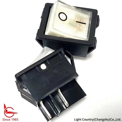 Éclairage blanc de bonne qualité sur le commutateur rocker pour prise, 32*25mm, VDE/TUV/UL