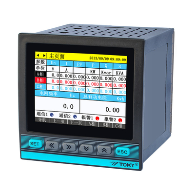 RS485 enregistreur multifonctionnel de puissance de 3 phases série de l'affichage DW9T de TFT LCD de 3,5 pouces