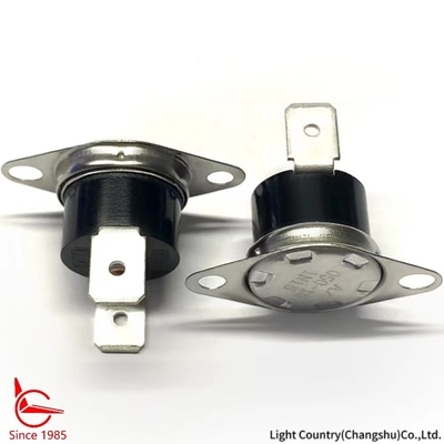 KSD301 Commutateur thermique, réinitialisation automatique, utilisé pour le curling en fer dans l'industrie de la beauté