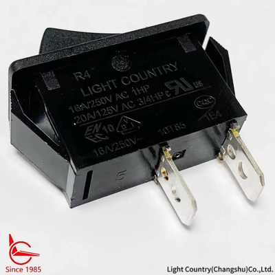 Taiwan Light Country R4 Noir ON OFF Commutateur rocker 33*15mm 16A 250V