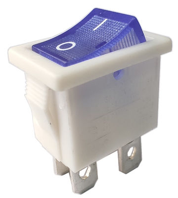 Interrupteur à bascule lumineux orange bleu rouge