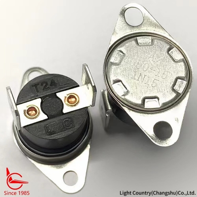 KSD301 Commutateur thermique, réinitialisation automatique, utilisé pour le curling en fer dans l'industrie de la beauté